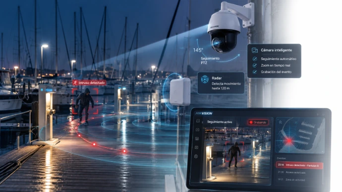 Sistema integral de CCTV, intrusión y megafonía para empresas