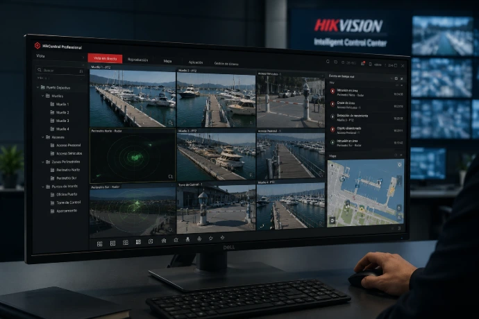 Gestión centralizada de videovigilancia, intrusión y seguridad