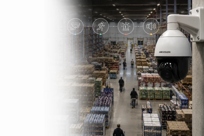 Sistema integral de CCTV, intrusión y megafonía para empresas